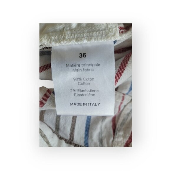 Sonia Rykiel Paris Multicolor Striped Nautical Trousers size XS/S - Picture 9 of 16